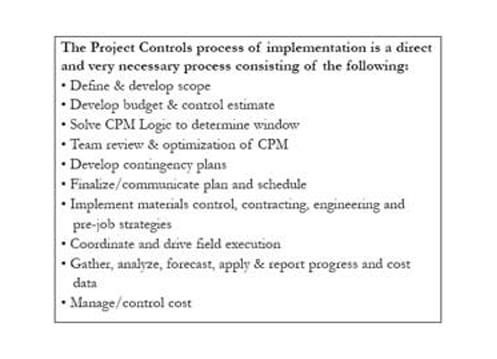 Cost analysis and control project report